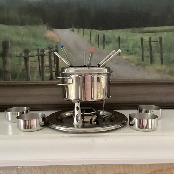 Tramontina 14 Pc Fondue Set 18/10 Stainless Steel Brazil entertaining party food - Picture 9 of 13